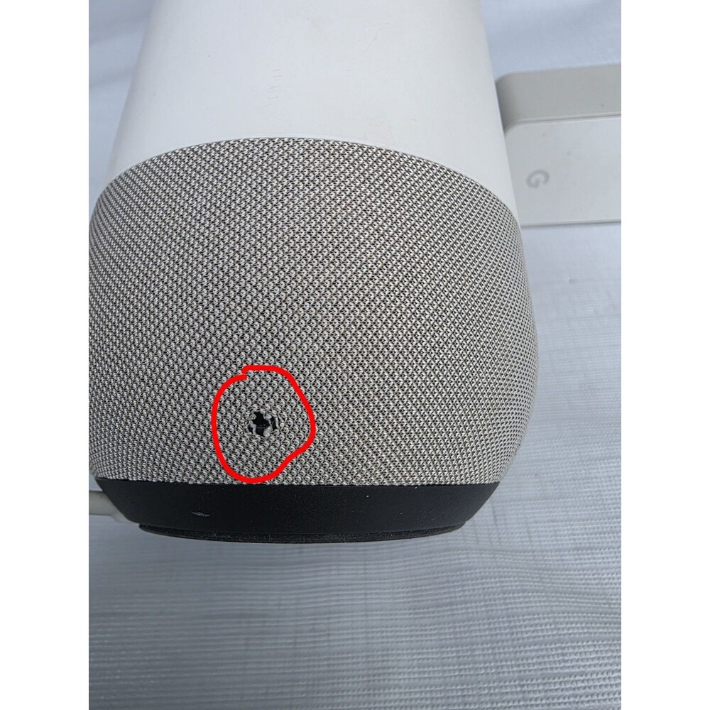 Google Home Smart Assistant SPEAKER VOICE Google ASSIST White Slate - Picture 7 of 8
